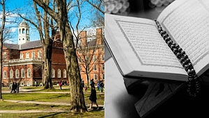 Harvard Üniversitesi Girişinde ki Kur'an Ayeti