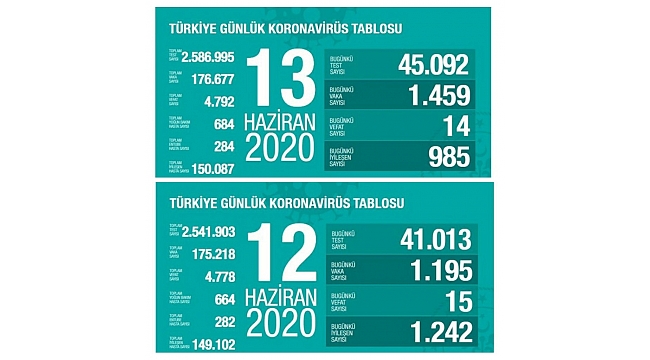 Türkiye de korkutan vaka sayısı