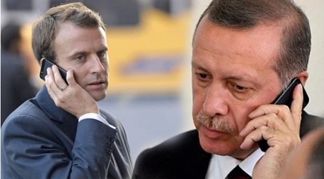 Erdoğan ve Macron Telefonda Görüştü