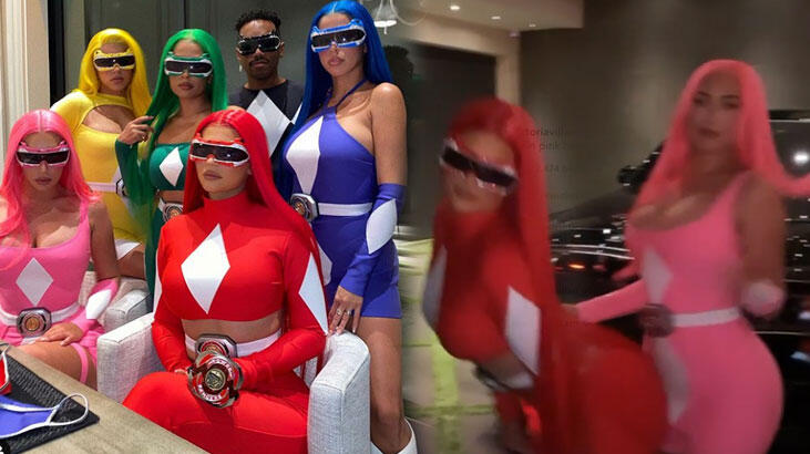 Kylie Jenner ve arkadaşları 'Power Rangers' oldu