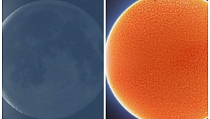 Ay Güneşin Önünden Geçerken Fotoğraflandı