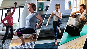 Pandemi Sürecinde Evde Kalanlara Egzersizler...