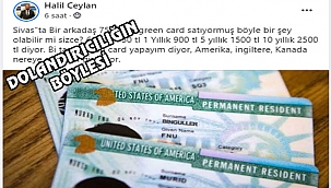 Green Card'ın Sahtesini Yaptılar