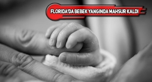 ABD'de Bir Bebeğin Yangından Kurtarıldığı Anlar