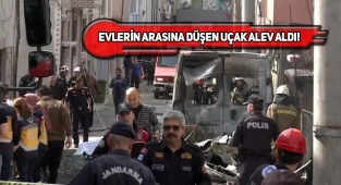 Bursa'da Bir Mahalleye Uçak Düştü!