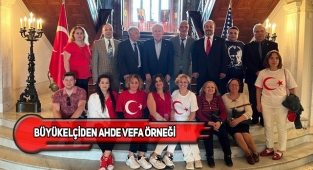 Mercan, Büyükelçiliğe Siper Olan Türkleri Ağırladı
