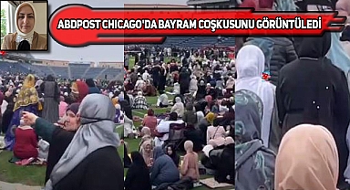 Chicago'daki Stadyumda Toplu Bayram Namazı