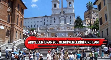 ABD'li 2 Turist İtalya'da Tarihi Merdivenlere Zarar Verdi