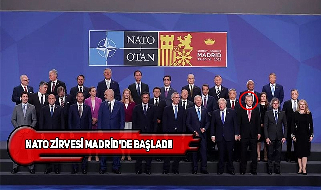 Erdoğan, NATO Zirvesi'nde Aile Fotoğrafına Katıldı