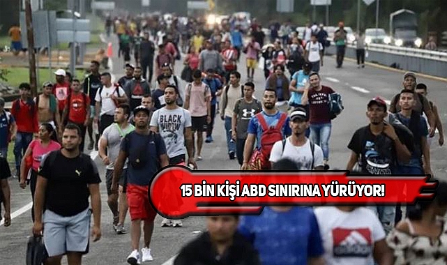 Meksika Sınırından ABD'ye Yeni Kafile Yola Çıktı