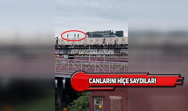 NY'ta Seyir Halindeki Trenin Üzerinde Dans Ettiler