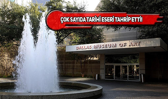 Sevgilisine Kızıp Dallas Sanat Müzesi'ni Kırdı Döktü