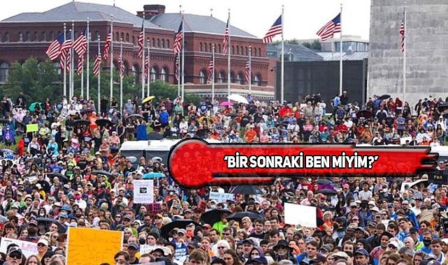 Washington'da Halk, Silahlı Saldırıları Protesto Etti