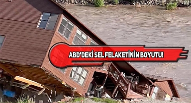 Yellowstone'daki Sel, Bir Evi Nehre Sürükledi