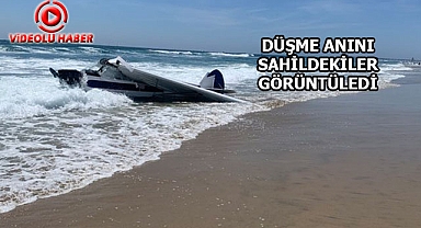 California'da Küçük Uçak Sahile Düştü