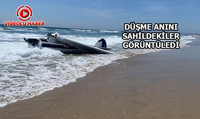 California'da Küçük Uçak Sahile Düştü