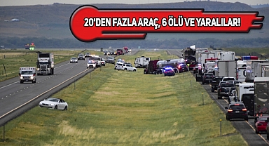 Montana'da Zincirleme Trafik Kazası