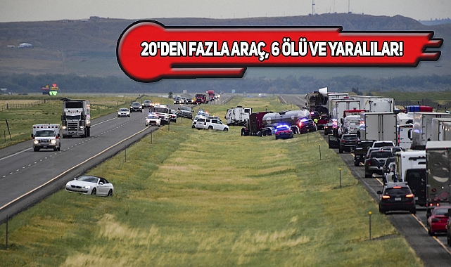 Montana'da Zincirleme Trafik Kazası