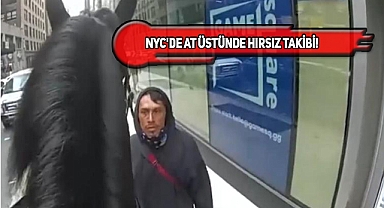 New York'ta Atlı Polisin Şüpheliyi Kovaladığı Anlar...