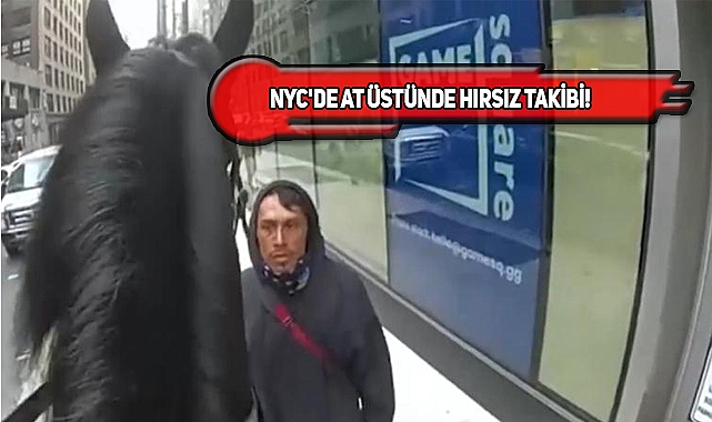 New York'ta Atlı Polisin Şüpheliyi Kovaladığı Anlar...