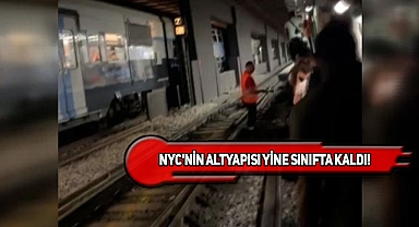 New York'ta Metro İstasyonlarını Yine Su Bastı