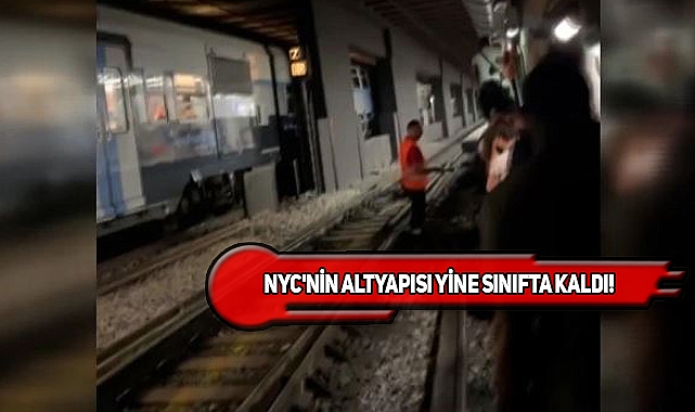 New York'ta Metro İstasyonlarını Yine Su Bastı