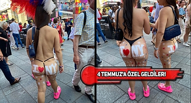 Times Meydanı'nda Çıplak Kızılderili Kızlar