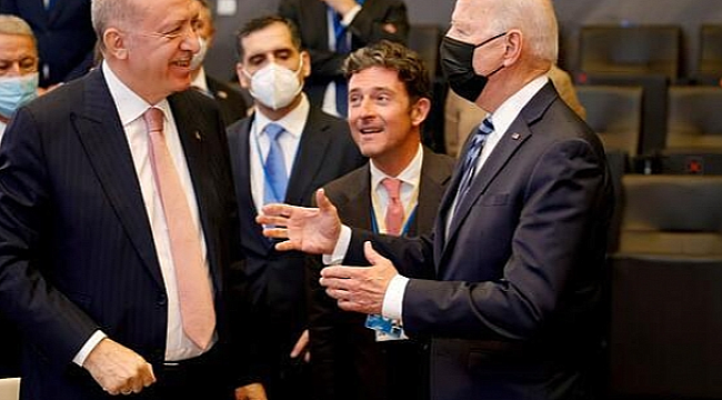 Erdoğan ile Biden'dan Ayaküstü İlk Görüşme