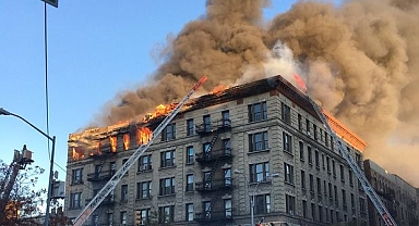New York'ta Yangın: 1 Ölü  2 Yaralı