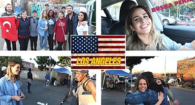 Oyuncu Büşra Pekin ABD'de Evsizlere Yemek Dağıttı