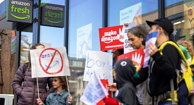 Washington'da Amazon Protestosu 