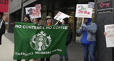 ABD'de 100 şubedeki Starbucks'ta İş Bırakma Eylemi