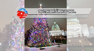 ABD Kongre Binası Önündeki Noel Ağacı Işıklandırıldı