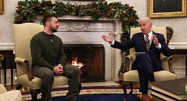 Ukrayna Devlet Başkanı Zelenskiy Beyaz Saray'da