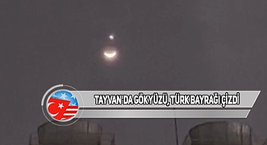 Ay İle Venüs'ün Görüntüsü Türk Bayrağını Anımsattı