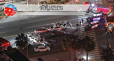 Long Beach'te Polis Takibi Feci Kazayla Sonuçlandı