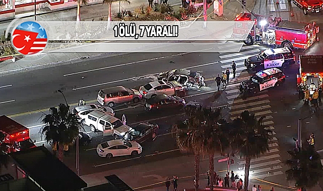 Long Beach'te Polis Takibi Feci Kazayla Sonuçlandı