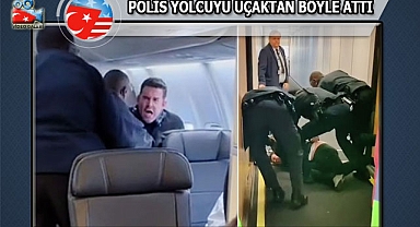American Airlines'te Polis Zorla Yolcuyu İndirdi