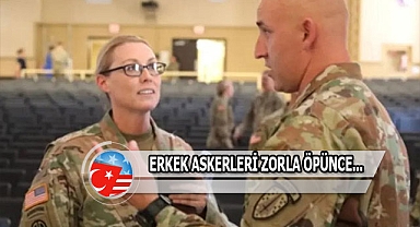 Kadın Komutan Erkek Askerleri Zorla Öpüyordu...