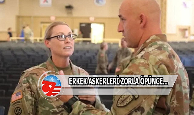Kadın Komutan Erkek Askerleri Zorla Öpüyordu...