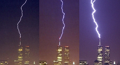 New York'ta Yıldırım Görsel Şölene Dönüştü