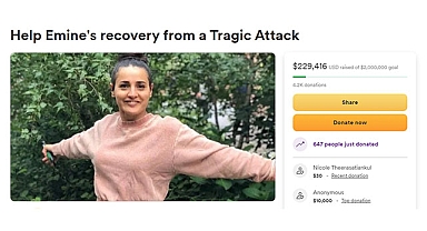 New York'ta Saldırıya Uğrayan Emine için 230 Bin Dolar