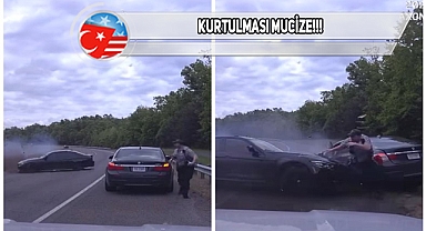 Virgina'da Trafik Polisi Ölümden Döndü