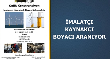 Crystal Steel Paterson'da İşçi Alınacak