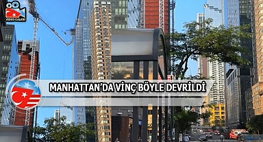 New York'ta İnşaat Vinci Caddeye Düştü