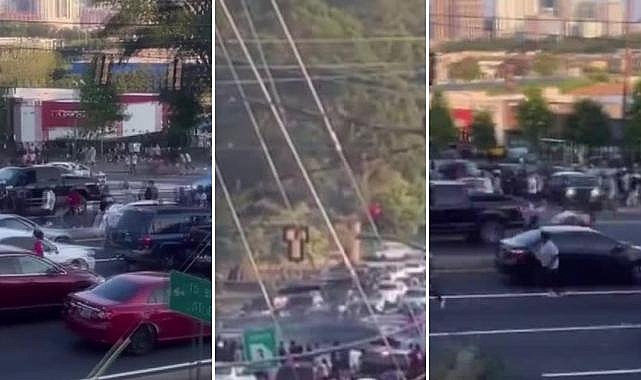ABD'de dehşet anları: Drift yaparak yayaları ezen sürücü böyle etkisiz hale getirildi