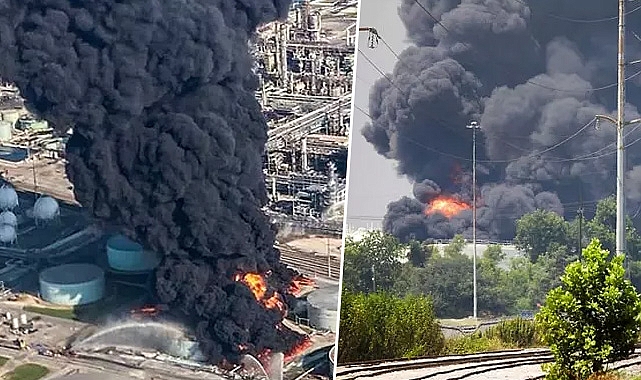 ABD'nin en büyük 3'üncü petrol rafinerisindeki yangın korkuttu: Etkisi Türkiye'de de görülebilir