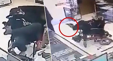 Doğuştan engelli bir kişinin, ayaklarıyla yaptığı soygun yeniden viral oldu