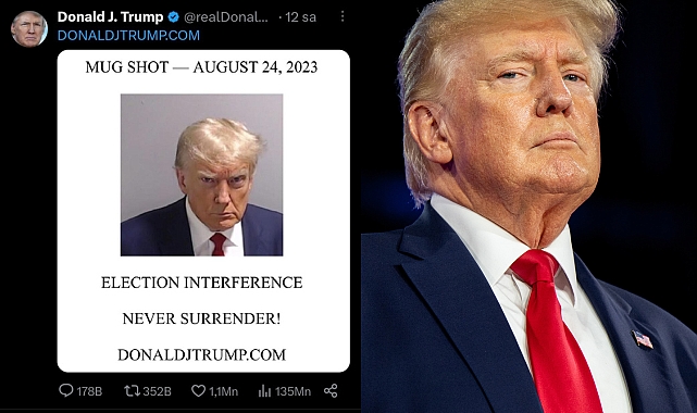 Donald Trump'ın Sabıka Fotoğrafına Sosyal Medyadan Gelen Tepkiler