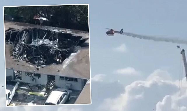 Florida'da polis helikopteri plaja düştü: 6 kişi hastaneye kaldırıldı
